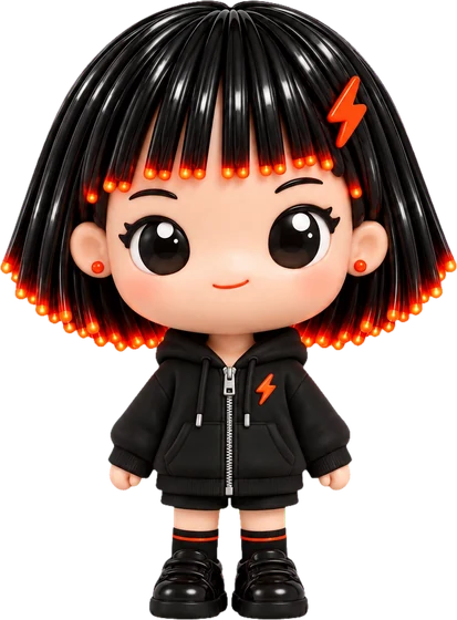 Lane, the Fastlane mascot, idle